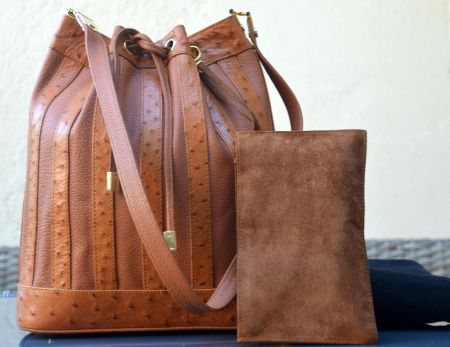 Chris Murner Genève Tasche  Straußenleder / sac autruche