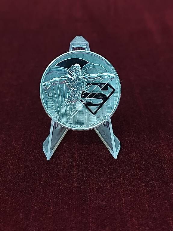 Tutti le monete: 1 OZ Silbermünze Superman 2021 – Nuovo e nell'imballaggio originale da Diepoldsau venduto da Unique-Coins