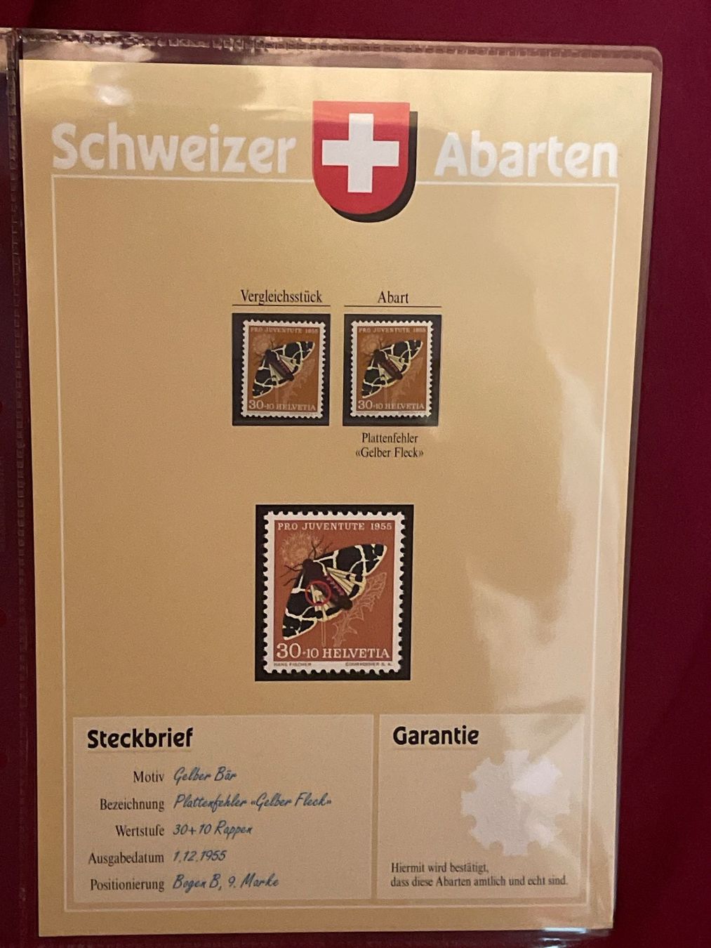 Tutti i francobolli: Schweizer Briefmarken Abarten Sammlung 36 Bätter – Usato da Schüpfen venduto da Schuepfen45 5