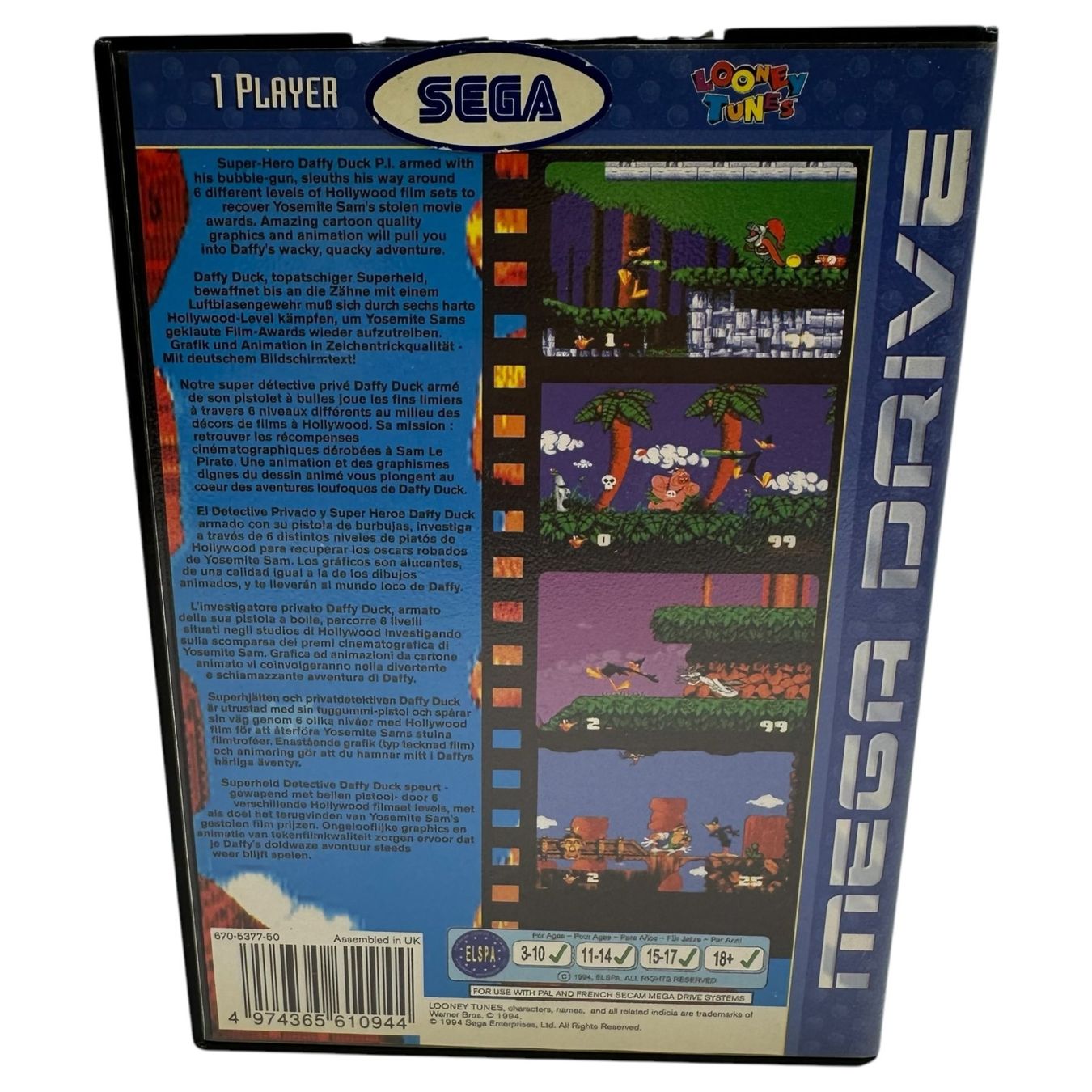 Sega Giochi: Daffy Duck in Hollywood - Sega Mega Drive – Usato da Düdingen venduto da Nerdworld 1