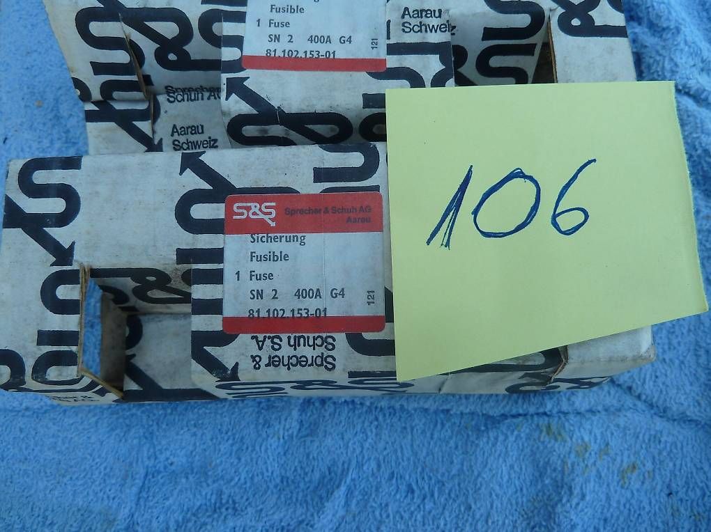 Alimentazione elettrica: Sicherung Fuse SN2400A G481.102.153-01 500V – Nuovo (secondo la descrizione) da Ueken venduto da dale02 1