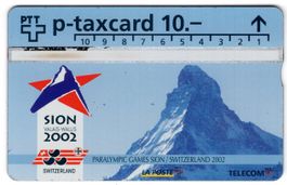 SION 2002, GD PTT (blau) - seltene Sponsoren Taxcard