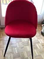 1 chaise  Meran,design,revêtement rembourré aspect velours,