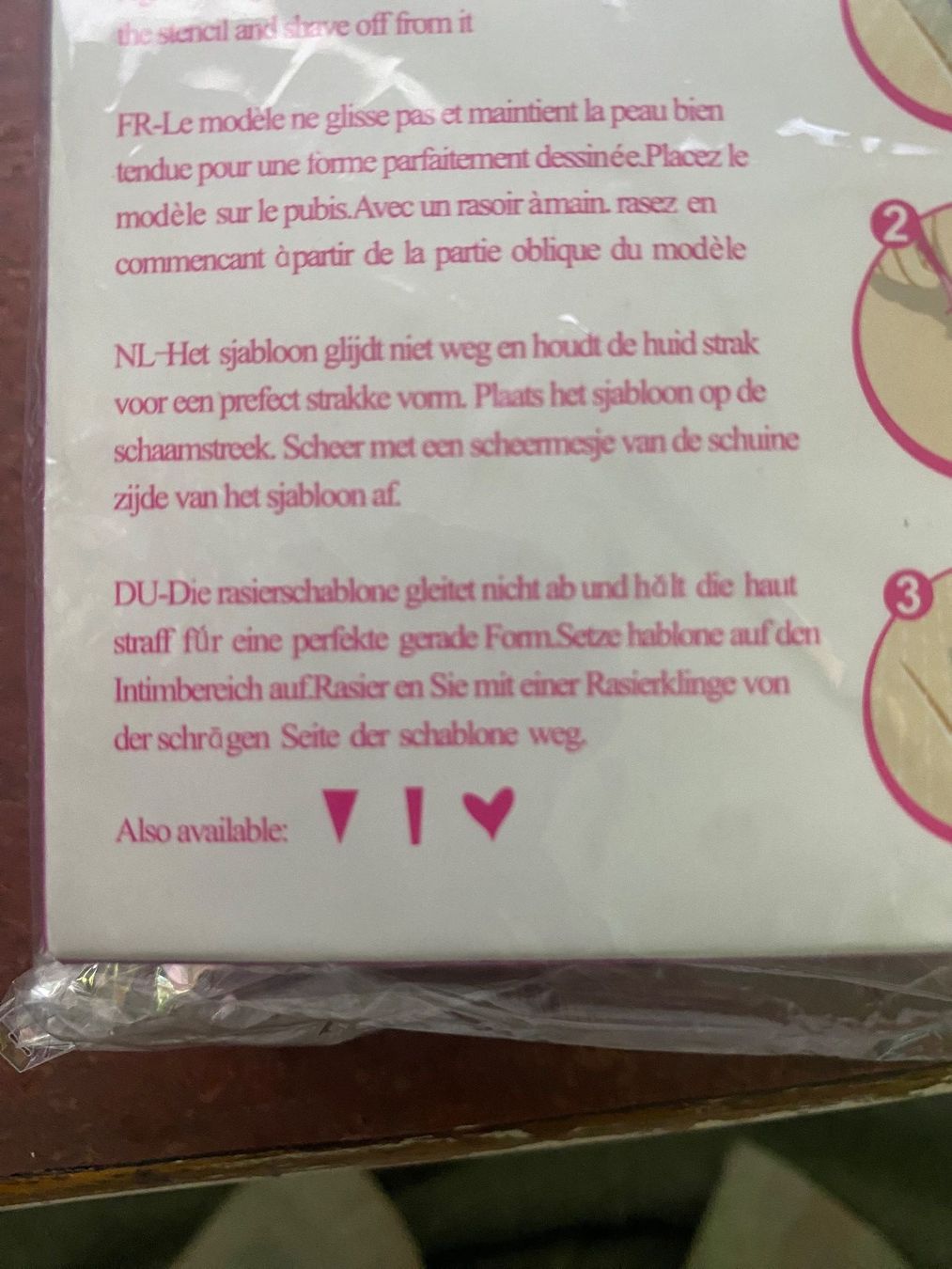 Rasierapparate & Rasierklingen: 7-teilige Rasierschablone mit Bikini-Trimmer-Rasierer – Neu und originalverpackt aus Gümligen von Farrolito 6