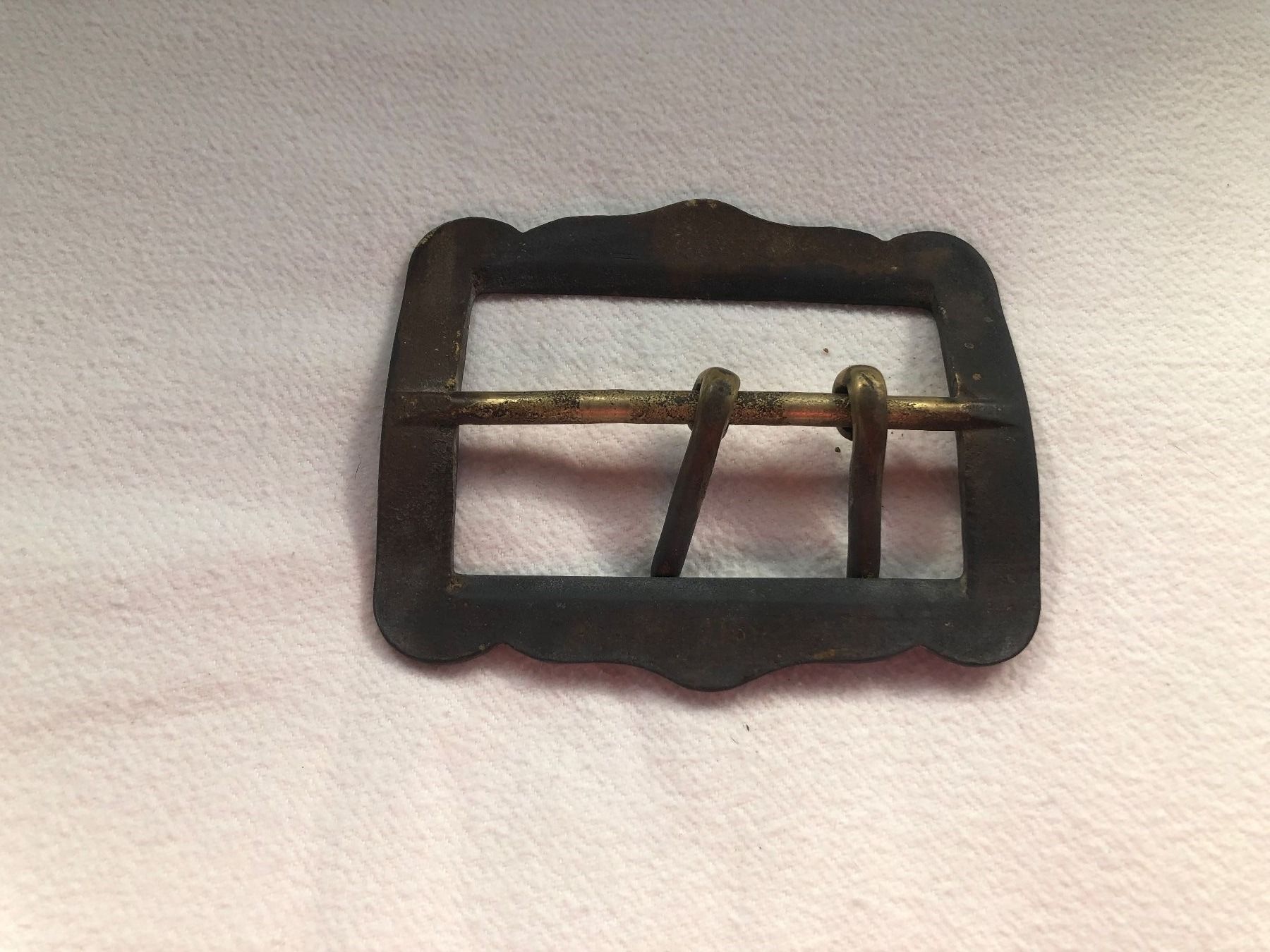 Campanacci mucche: Antike Riemenschnalle, Messing 10cm – Usato da Schübelbach venduto da Dolly990_2 1