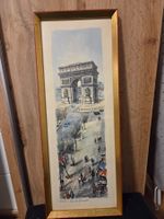 Aquarelldruck des Arc de Triomphe in Paris von Rafael Ortiz