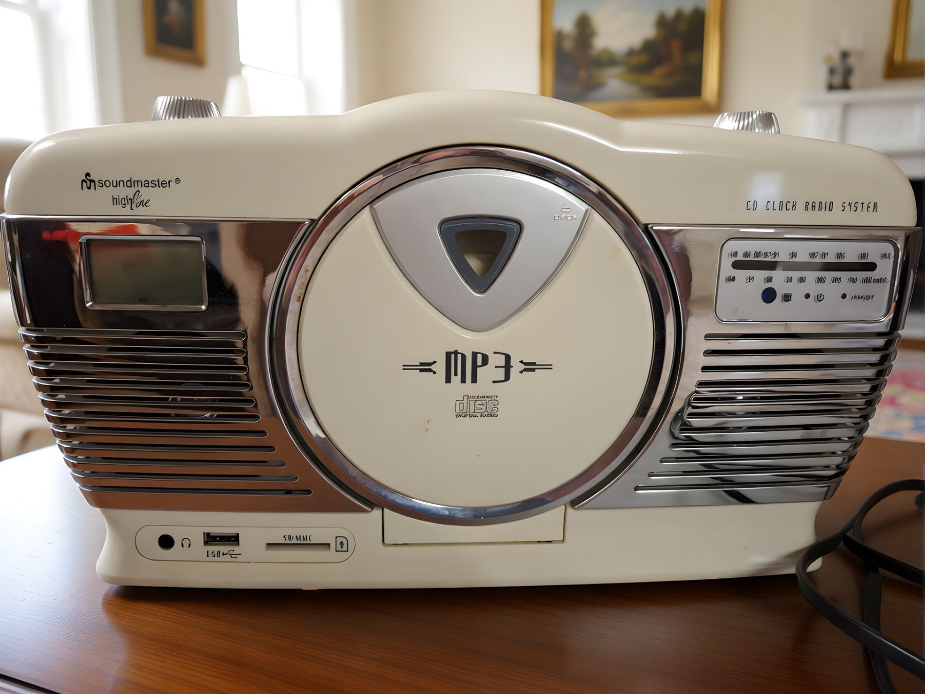 Radio: Soundmaster Highline CD Radio System Cream MP3 – Usato da Wettingen venduto da antc2024