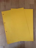 20 pages Papier perforé jaune A4