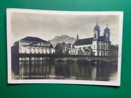 Luzern - Stadttheater und Jesuitenkirche