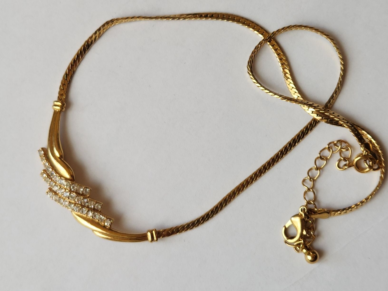 Catenine: Goldkette mit Strass, Vintage, Avon – Usato da St. Gallen venduto da GIULESGG
