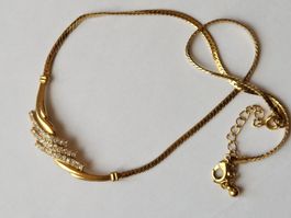 Goldkette mit Strass, Vintage, Avon