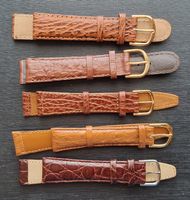 5 x Uhrenband, braun verschieden (Bandanstoss: 18 mm)