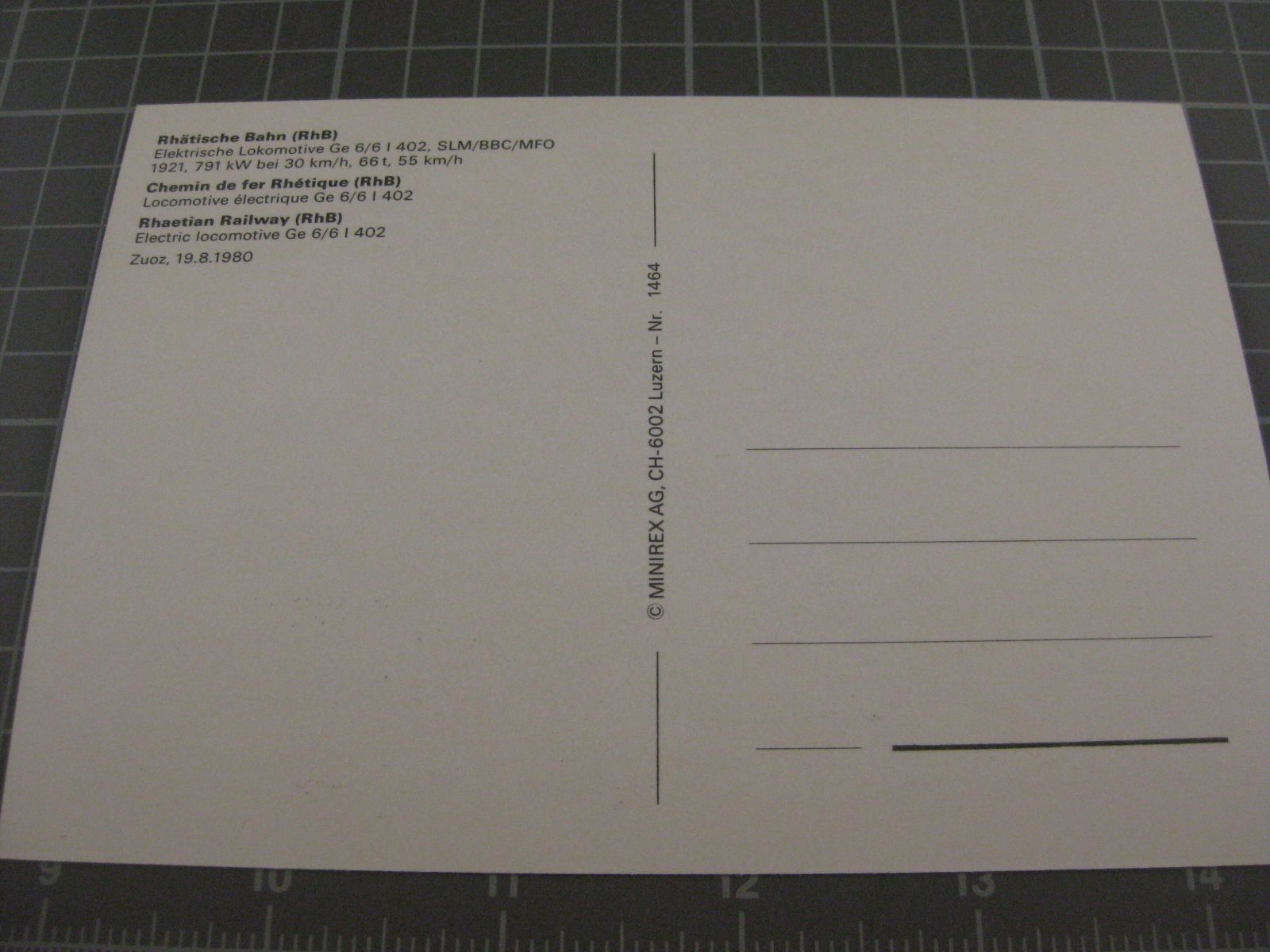 Cartoline postali: AK Krokodil Lokomotive – Usato da Malters venduto da Marosko 1