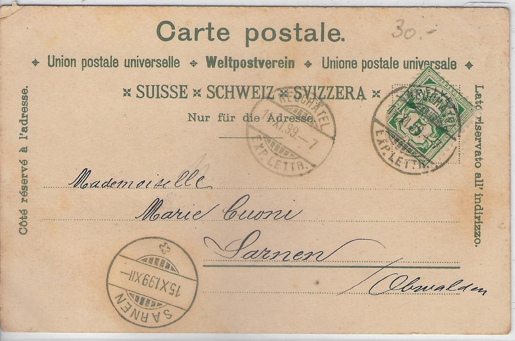 Cartoline postali: Gruss vom Rheinfall - Mondschein Litho – Usato da Ettingen venduto da Kartenplanet 1