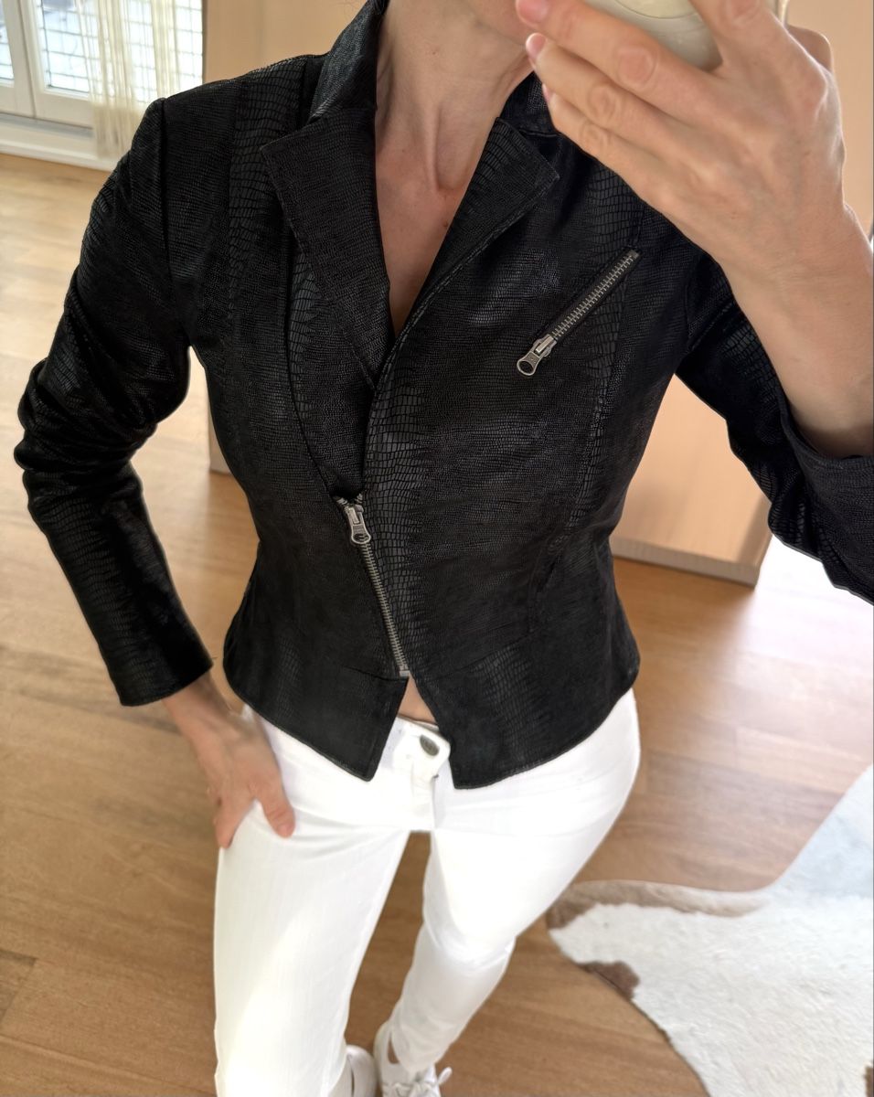 Only Giacche: Lederjacke Only schwarz Gr. XS/34 – Usato da Stansstad venduto da InStyle8 1