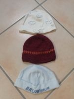 Mützen Baby 3-teilig , 1-4 Monate