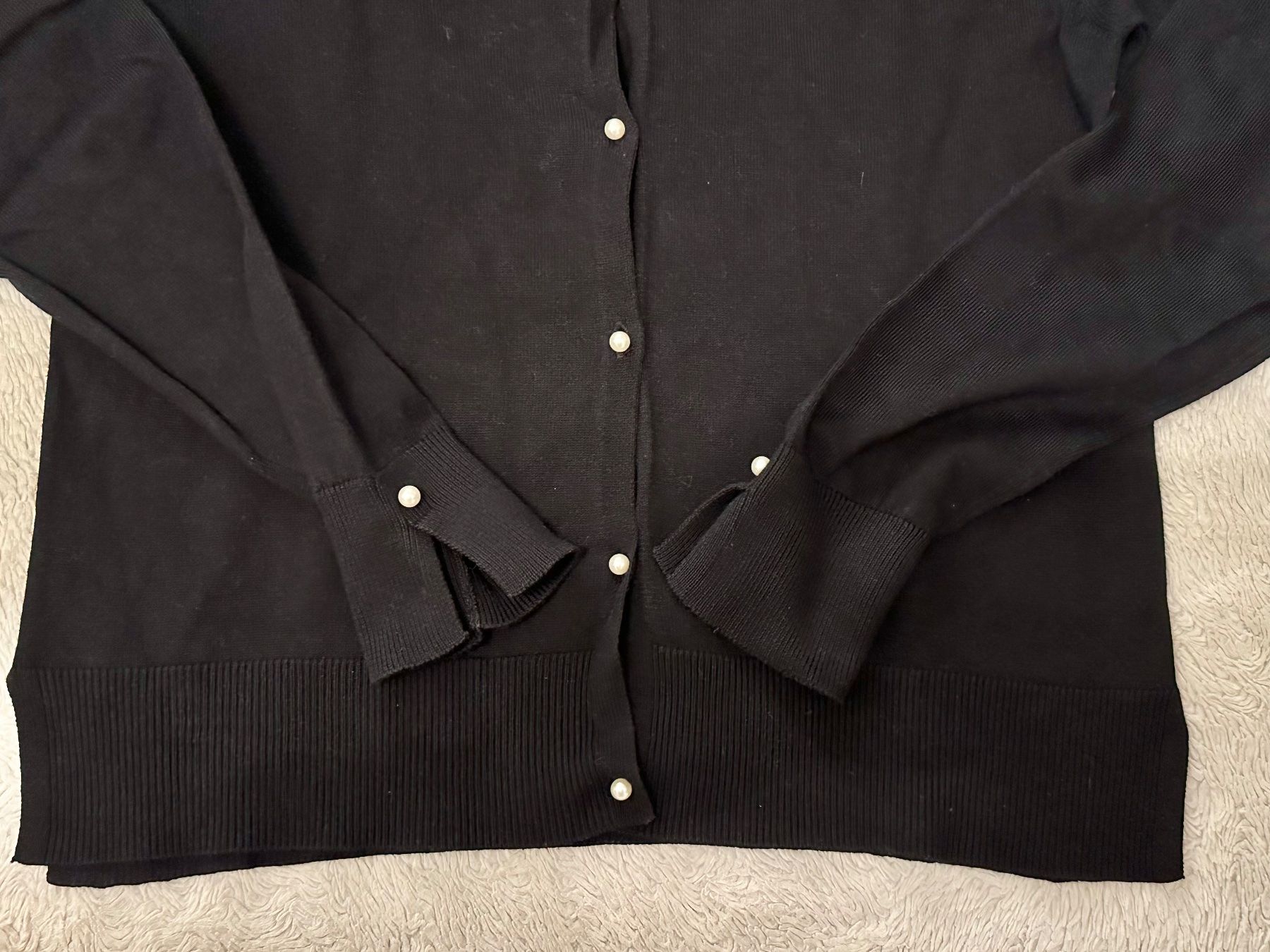 Zara Maglioni & Felpe: Zara Cardigan mit Perlen Baumwollpulli schwarz Gr. 152 – Usato da Emmenbrücke venduto da little.treasures 1