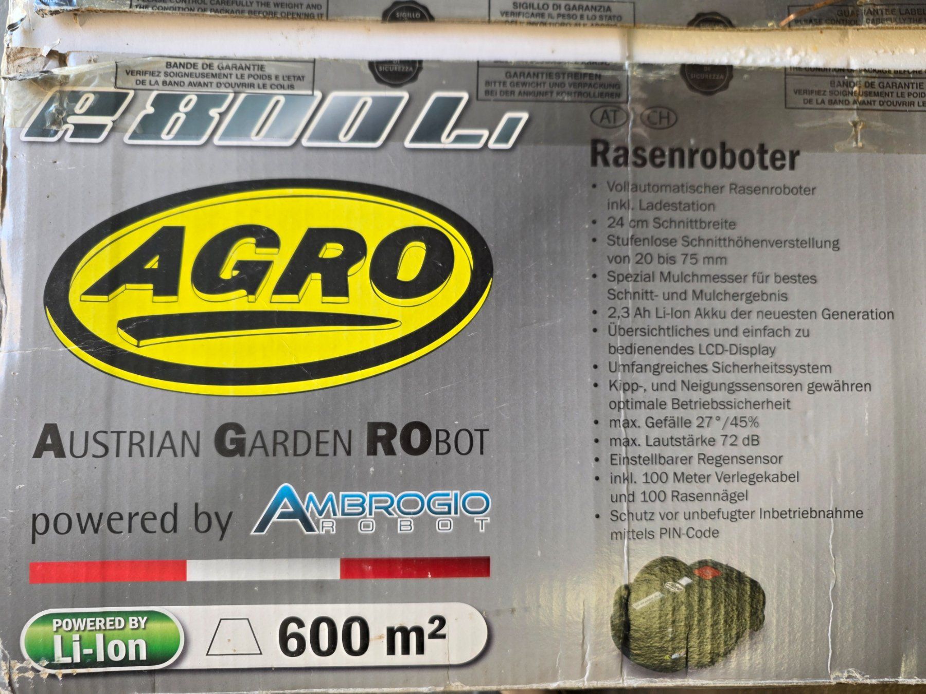 Tondeuses à gazon: AGRO R800L Rasenroboter 600m2 – Neuf (Voir description) à Wettingen par Nadja_Cristina 2