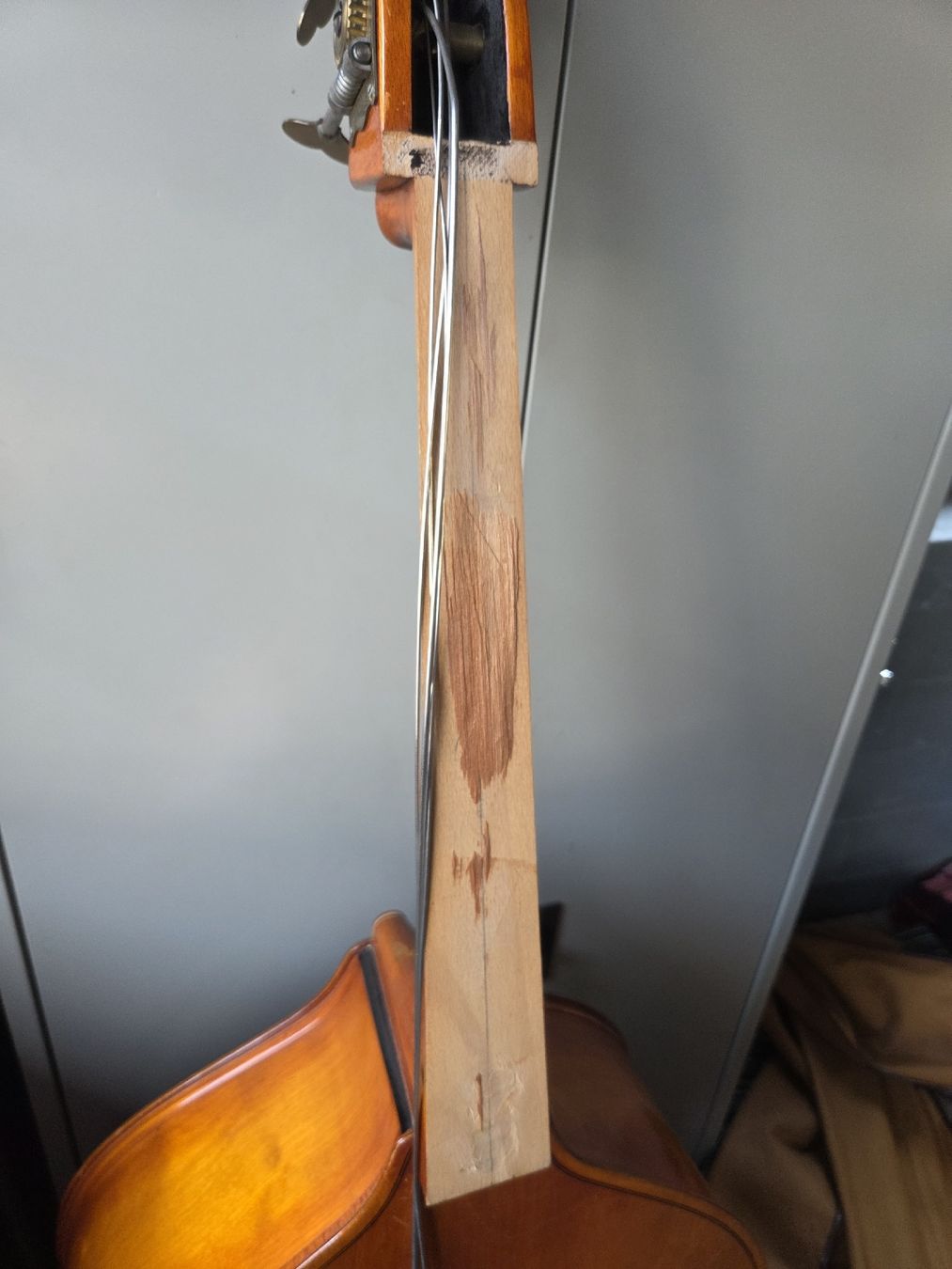 Musikinstrumente: Kontrabass mit Tasche, beschädigt – Defekt aus Oberhasli von General-Dealer 3