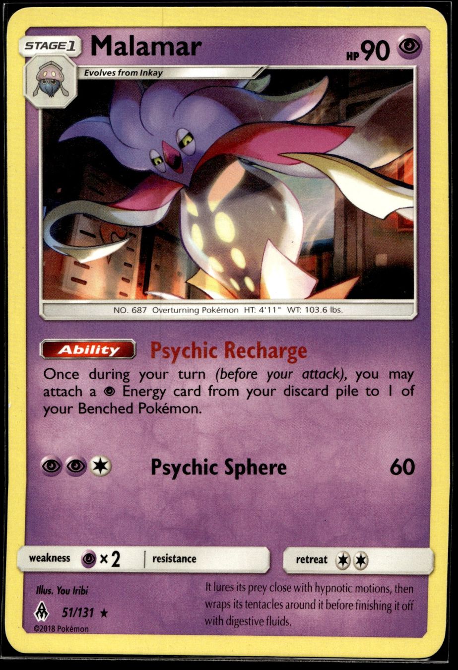 Pokémon Carte collezionabili: Malamar (FLI EN 51/131) – Usato da Affoltern am Albis venduto da Chiesa_5