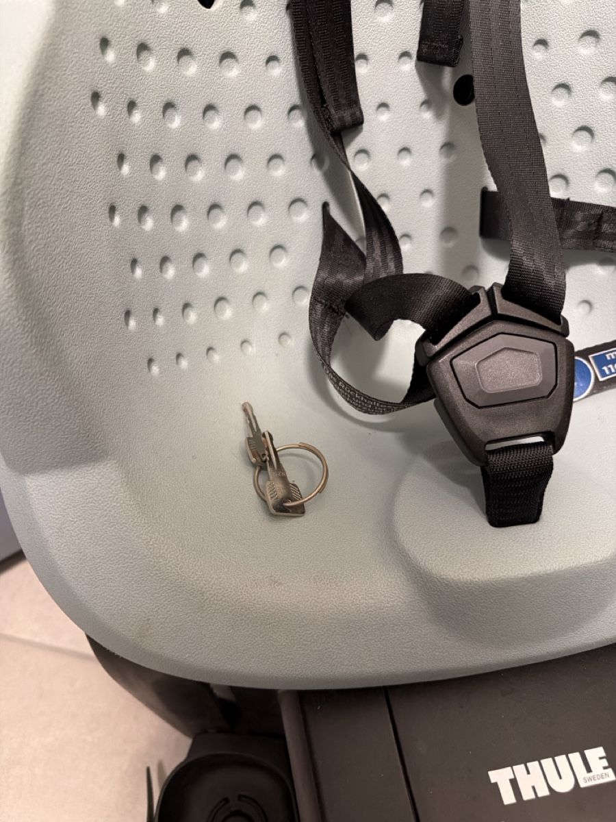 Auto-Kindersitze: Thule child bike seat grey used – Gebraucht aus COMMUGNY von toutdoitdisparaitre 1