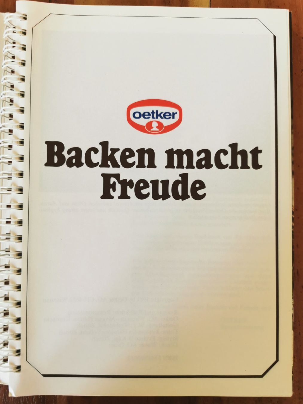 Bücher: Dr. Oetker; Backen macht Freude – Gebraucht aus Boniswil von Totomat-Lady2 4