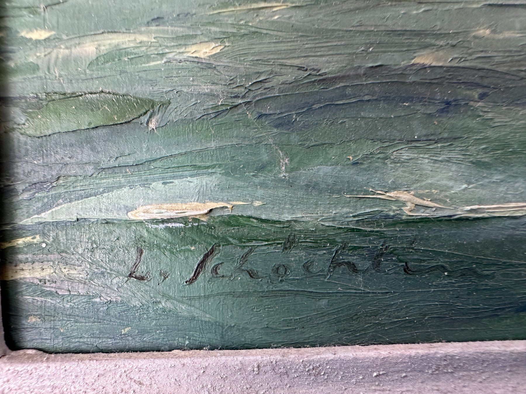 Dipinti: Impressionistisches Ölbild Genfer See Sig. "Schöchlin" – Usato da arlesheim venduto da Art.en1 1