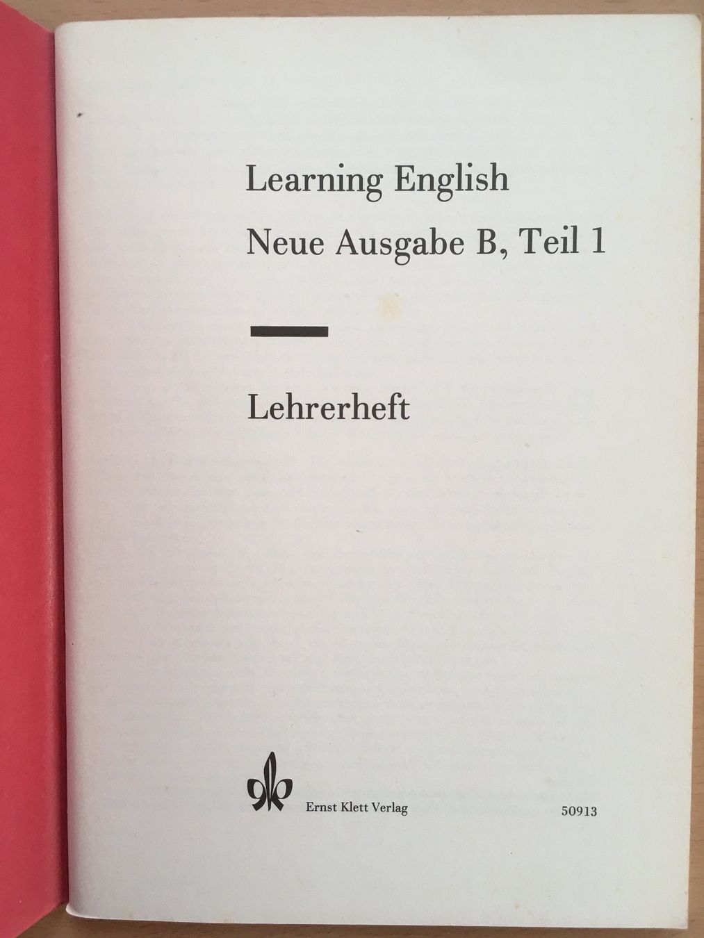 Libri: Learning English B1 - Lehrerheft (1966) – Usato da Grenchen venduto da Kogi7 1
