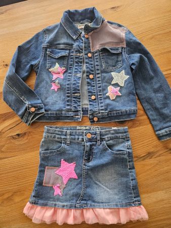 Desigual Jeans Set Rock & Jacke w. NEU Gr. 122-128