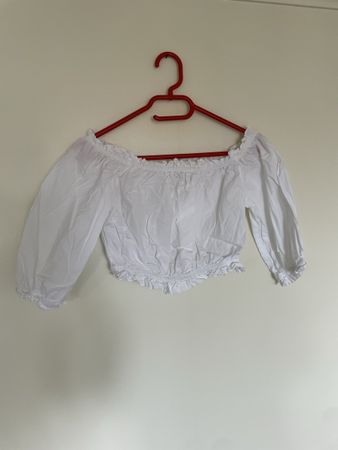 Weisses Offshoulder Crop Top Grösse S Talily Weijl