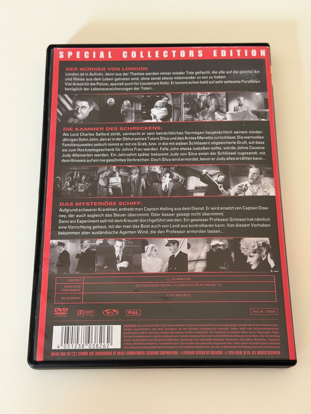 Tutti i DVDs: Edgar Wallace Box - 3 Filme auf 1 DVD – Usato da Altstätten SG venduto da sheamus 1