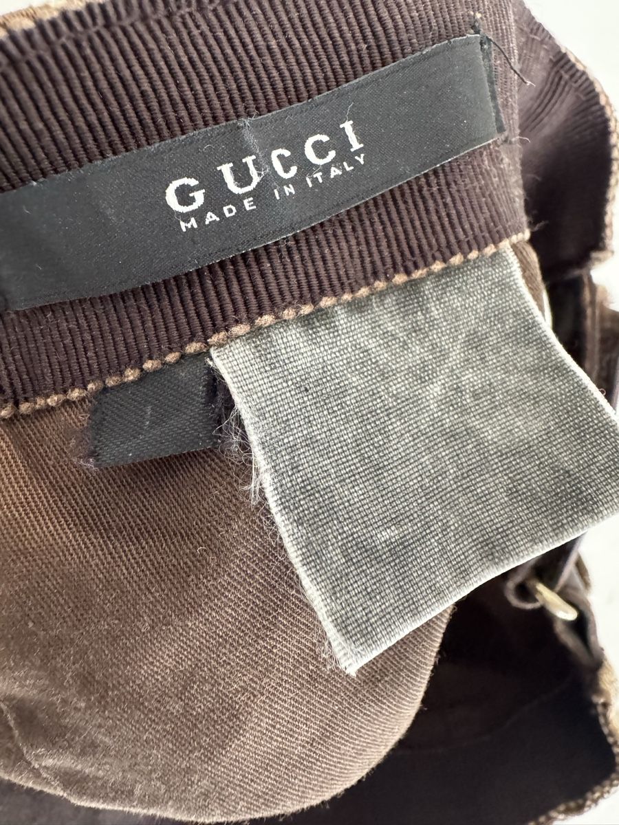 Gucci Copricapi, berretti & cappellini: Gucci Canvas Baseball Cap Monogram Brown Red Green Stripe  – Usato da Versoix venduto da Bazanchiklovalova 3