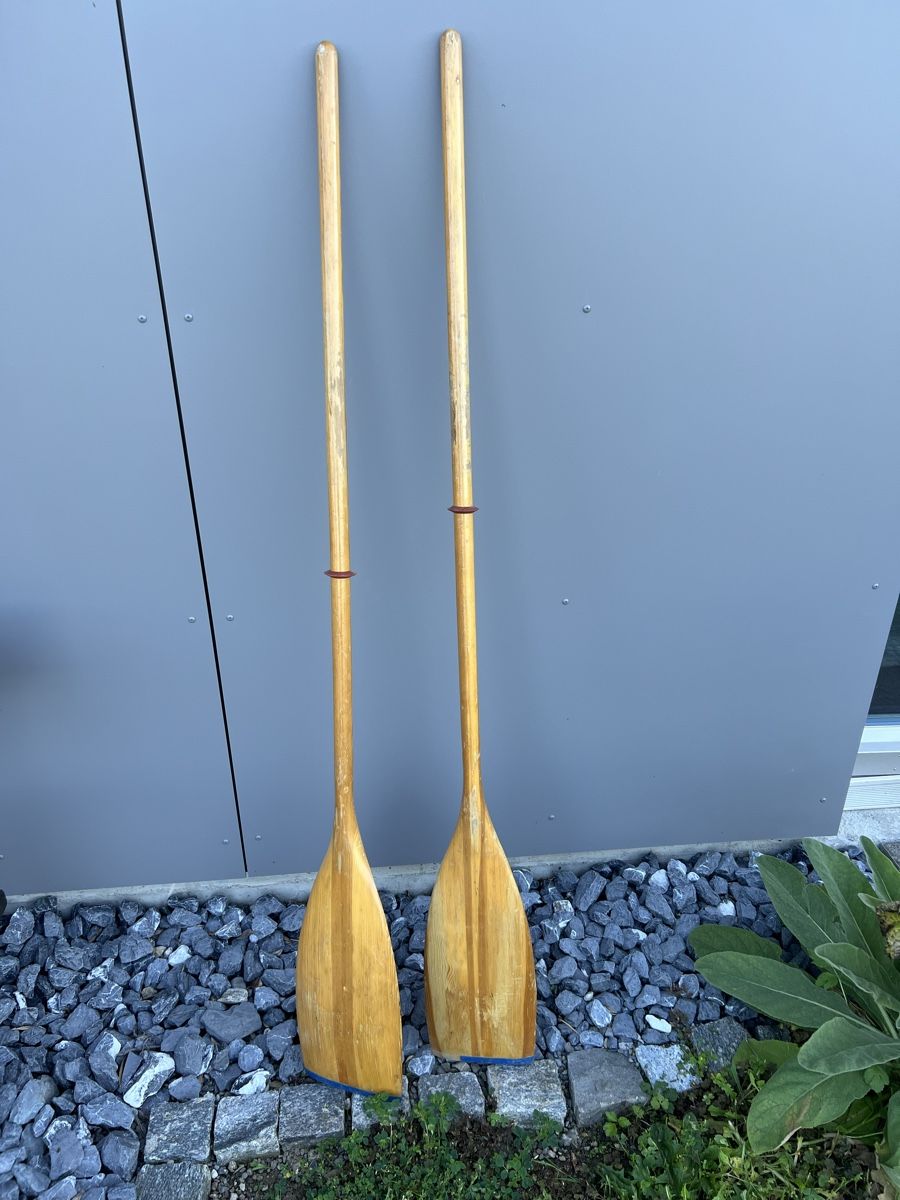 Raufutterernte: Ruder Holzruder Padel – Gebraucht aus Niederrohrdorf von  3
