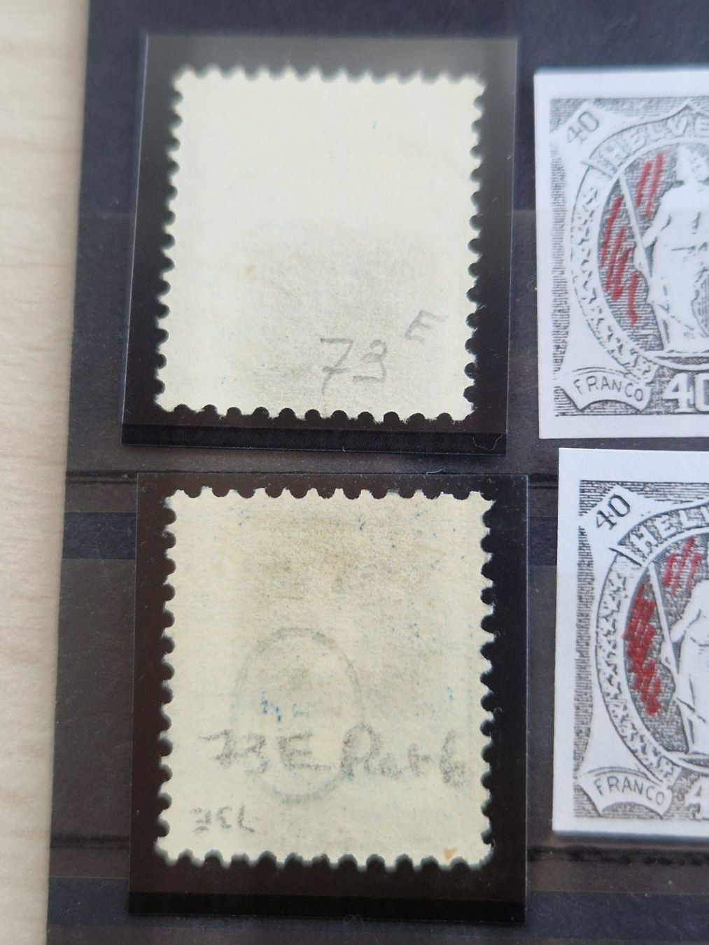 Tutti i francobolli: Stehende 73E, Retouchen, ab 1.- – Usato da Burgdorf venduto da Glossy01 5