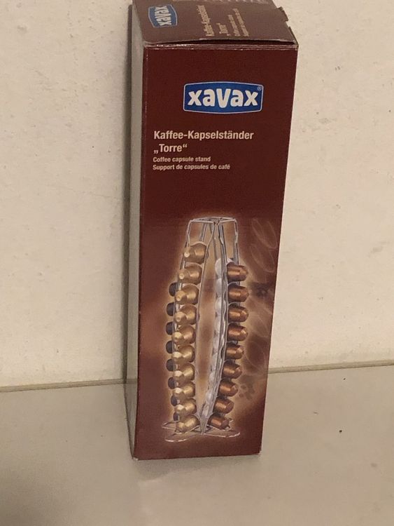 Vilde Kapselhalter Aus Metall Schwarz – Für 32 Kapseln, 30 Cm Hoch, Modernes Design Für Die Küche