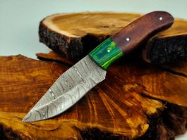 Geprüft! B Knife Faltenstahl DAMASCUS Damast Jagdmesser