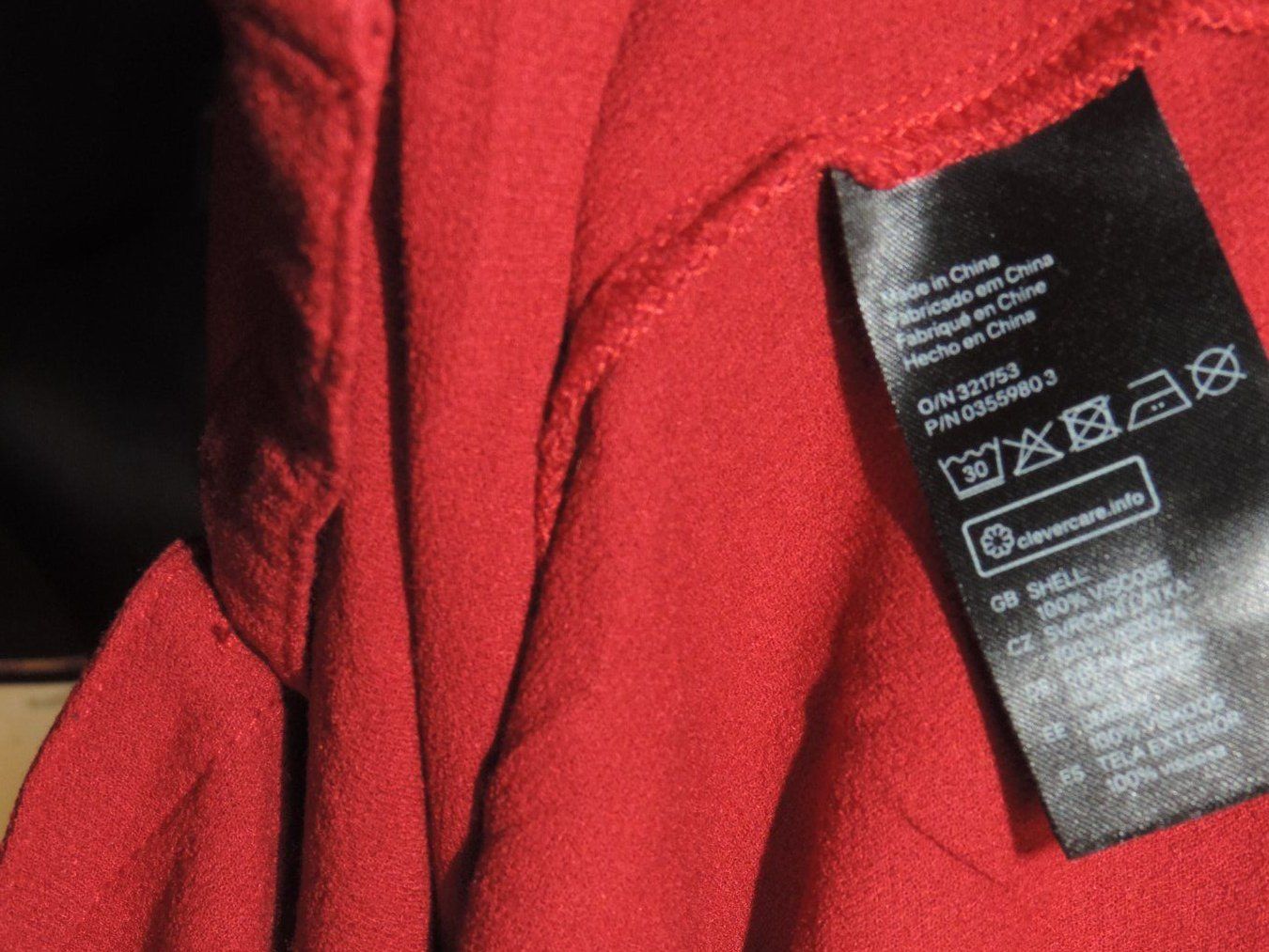 Blusen: chemisier rouge bordeaux – Gebraucht aus Genève von Axelle333 6
