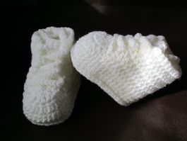 Babyschuhe Hand gehäkelt (0-6 Monaten)