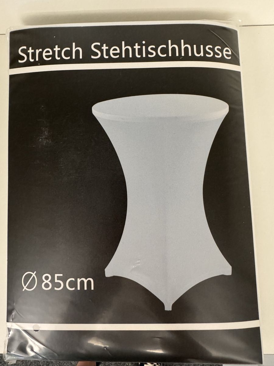 Tische: Stretch Stehtischhusse rund 85cm neu – Neu (gemäss Beschreibung) aus Gossau ZH von Habel
