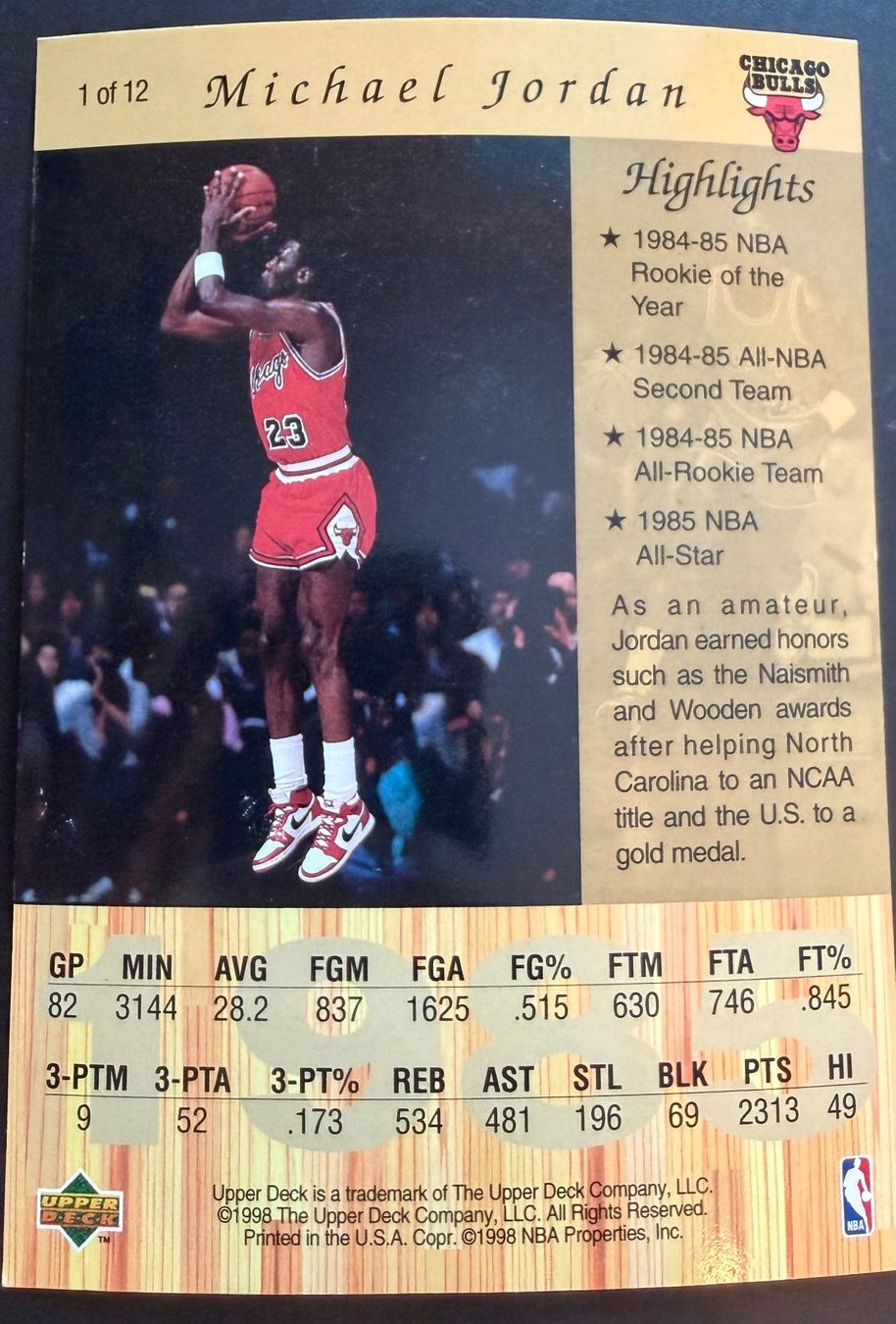 Jordan Carte collezionabili: 2x Michael Jordan Upper Deck Gatorade 1998 Komplettset – Usato da Stansstad venduto da Renato811 2