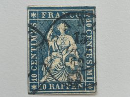 1859, Berner Druck, Zürcher Papier, ZNr. 23G