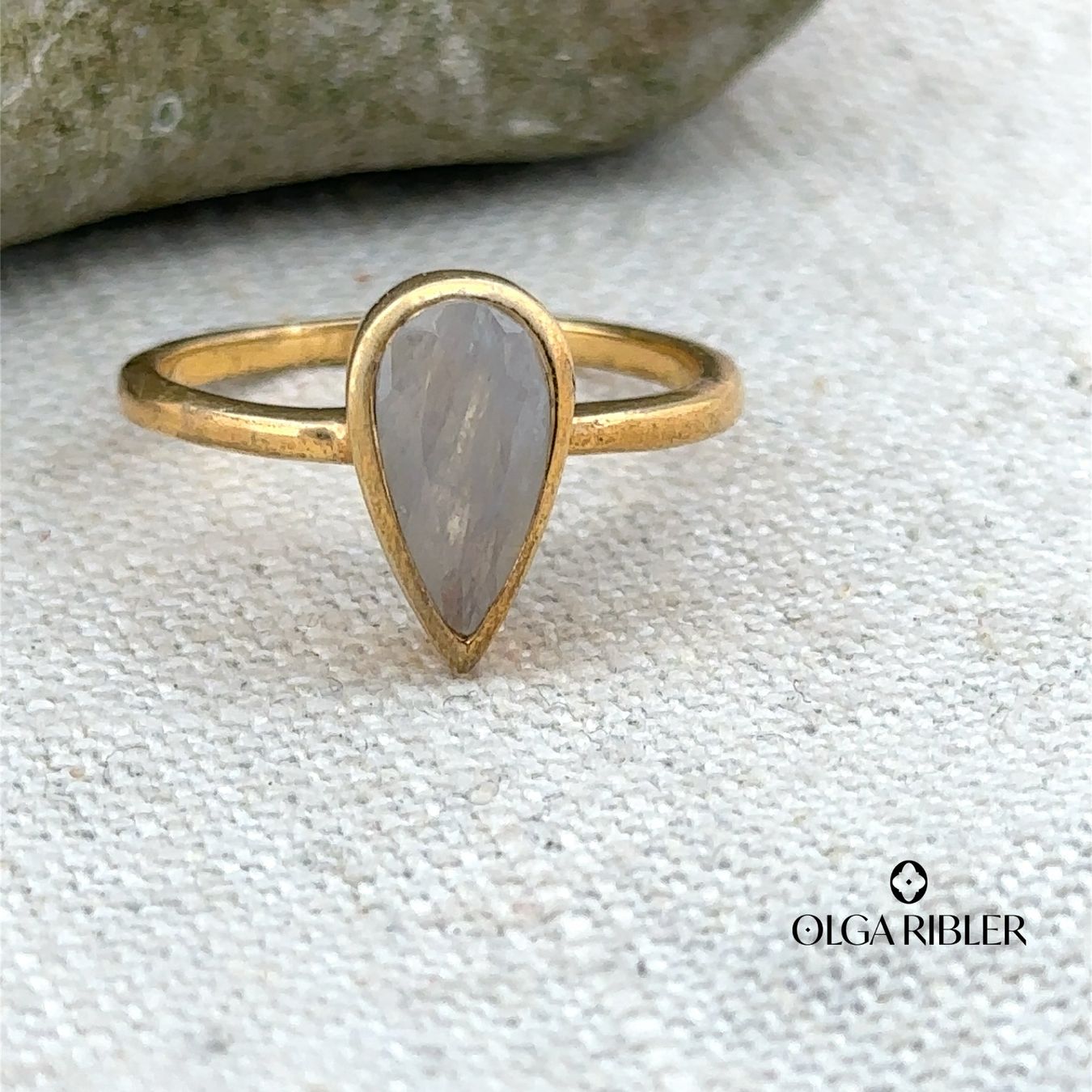 Olga Ribler Anelli: Feiner Ring 925 Sterling Silber mit Mondstein Grösse  62 – Nuovo (secondo la descrizione) da Luzern venduto da Schmuckoutlet 3