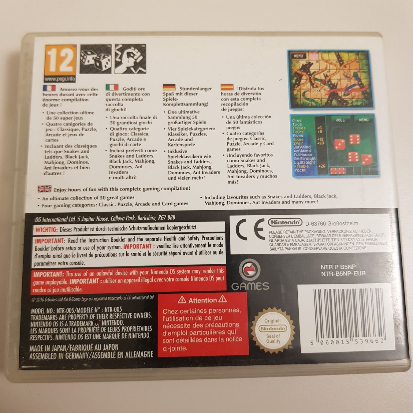 Nintendo Giochi: Nintendo DS Spiel - Touch 'N' Play Collection – Usato da Münchenstein venduto da 2DGames 1