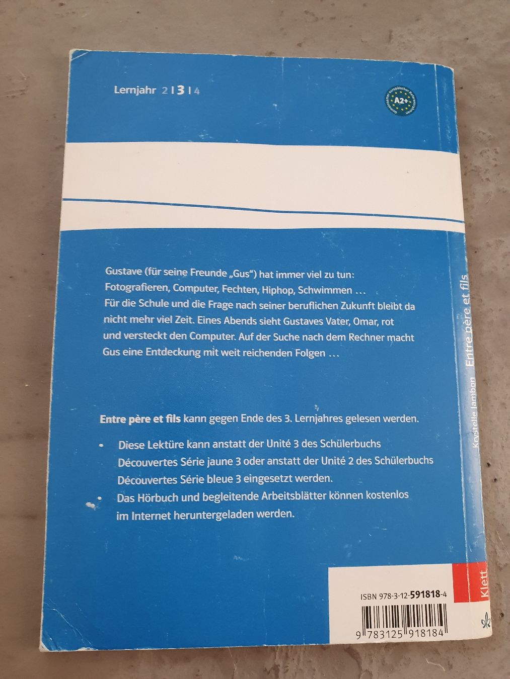 Libri: Schulbuch "Entre père et fils" – Usato da Steinach venduto da Xamax18 1