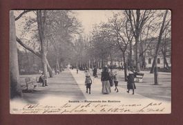 GENEVE - Promenade des Bastions - 1903 // pli d'angle //