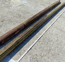 2 Stück ca. 240 cm lange Rund - Pfösten / Pfosten