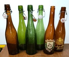 6 Bierflaschen Genossenschafts-Brauerei Locher Buchs