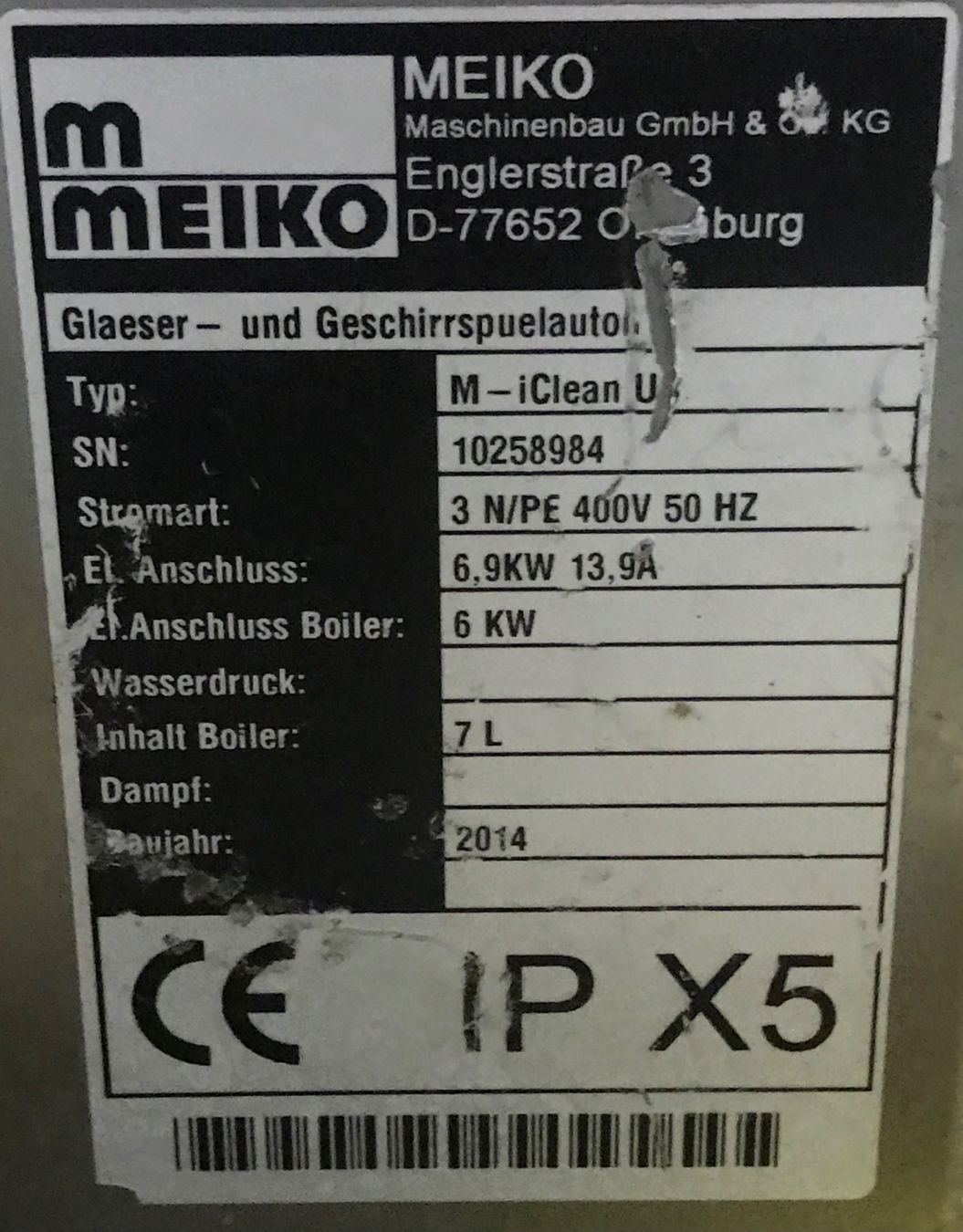 Lavastoviglie: Meiko Geschirrspüler UCS – Usato da Bassersdorf venduto da sekundar 5