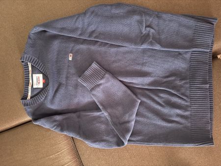 Pull Tommy Jeans bleu marine, Taille XS, S ,comme neuf!