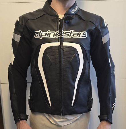 Alpinestar Motorrad Leder Jacke gr. 52
